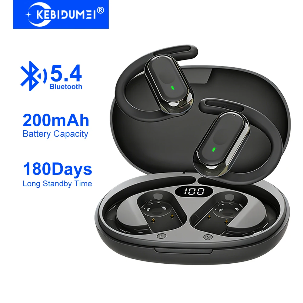 Earphone Bluetooth 5.4 KEBIDUM - Sports Earphone Hook ulasan dan harga